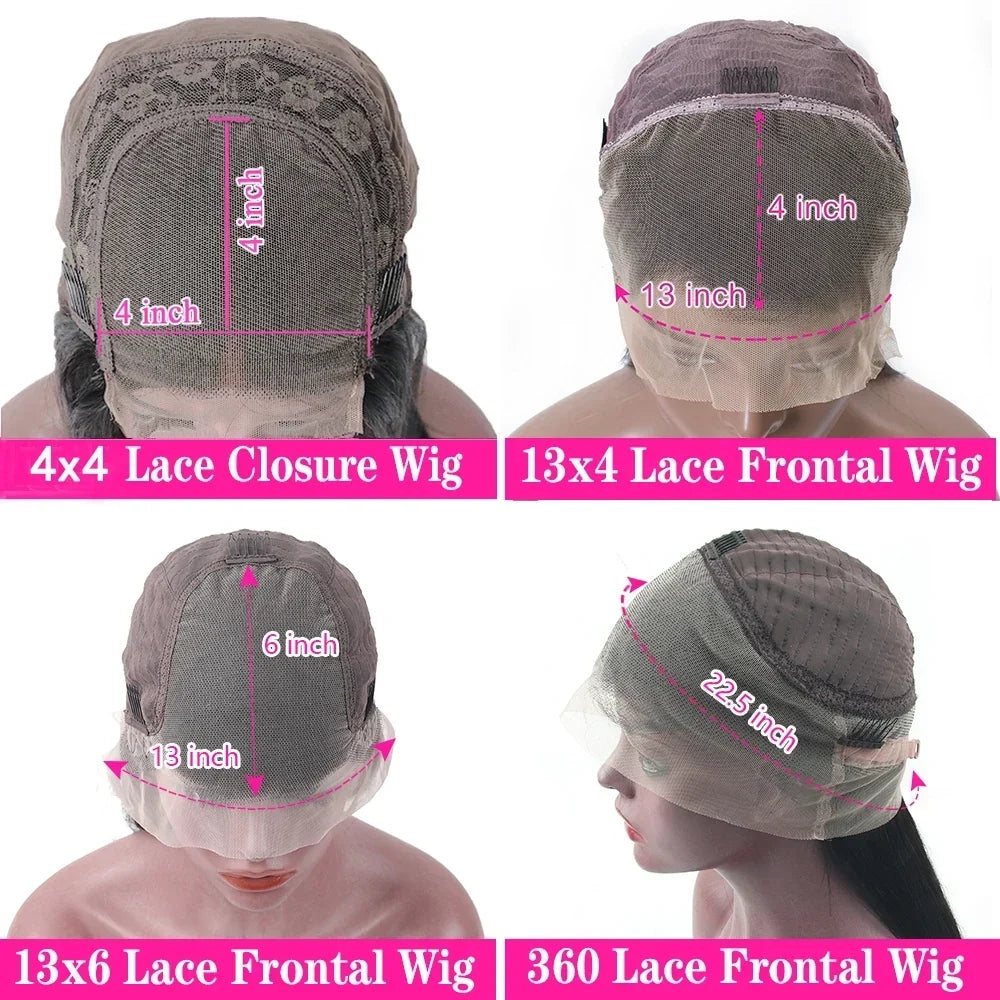 Pink Straight Lace Front Wig Human Hair 13x4 HD Lace Frontal Human Hair Wig Glueless Transparent Brazilian Pink Hair Colored Wig